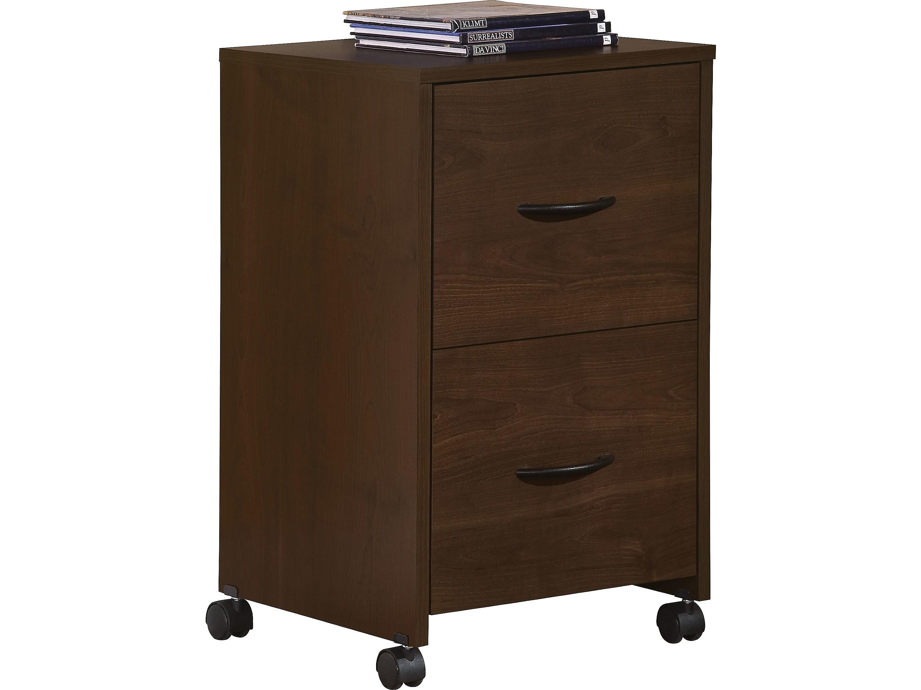 YITAHOME 2-Drawer Mobile File Cabinet with Interlock System,Round Edge and Casters Black Vertical Filing Cabinets Office Drawer for Legal//Letter//A4 Documents Fully Assembled Except Casters