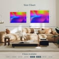 thumbnail image 4 of Elephant Stock Abstract Rainbow Screen Wall Art - Horizontal Canvas Wall Art - Living Room Wall Decor - Abstract Canvas - Blue And Pink Decor - 39" x 26", 4 of 8