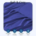 thumbnail image 4 of 400 Thread Count 100% Egyptian Cotton 3-Piece Flat Sheet (1 Flat + 2 Pillow Covers) Size Full XL Color Royal Blue Solid, 4 of 5