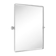 thumbnail image 2 of TEHOME Woodvale 30 in. W x 40 in. H Extra Large Pivot Rectangular Metal Framed Wall Mounted Bathroom Vanity Mirror in Polished Nickel, 2 of 12
