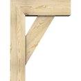 thumbnail image 3 of Ekena Millwork 8"W x 24"D x 32"H Traditional Block Rough Sawn Bracket w/ Offset Brace, Douglas Fir, 3 of 25