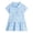 R142 Blue, variant on Curuila Children Girls Dress Short Sleeve Cartoon Print Lapel Button Down Summer Soft Casual Dresses Size 3-4 Years