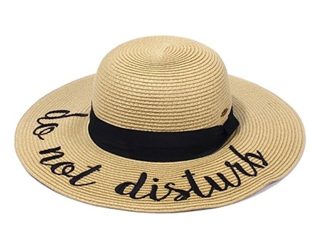 embroidered sun hat