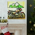 thumbnail image 6 of Motorcycle in Motion - Canvas, 6 of 10