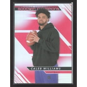2022 Upper Deck Goodwin Champions Caleb Williams #P28 Rainbow Red Football Card