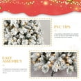 thumbnail image 4 of Makeatree 6FT Pre-Lit Snow Flocked Christmas Tree Artificial Pine Tree with 350 Lights, 4 of 14