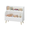 thumbnail image 6 of Yoneston Kids Bookcaes, 2-Tier Children's Bookshelf with Toy Storage Organizer for Kids Room,Classroom, Bedroom, White, 6 of 7