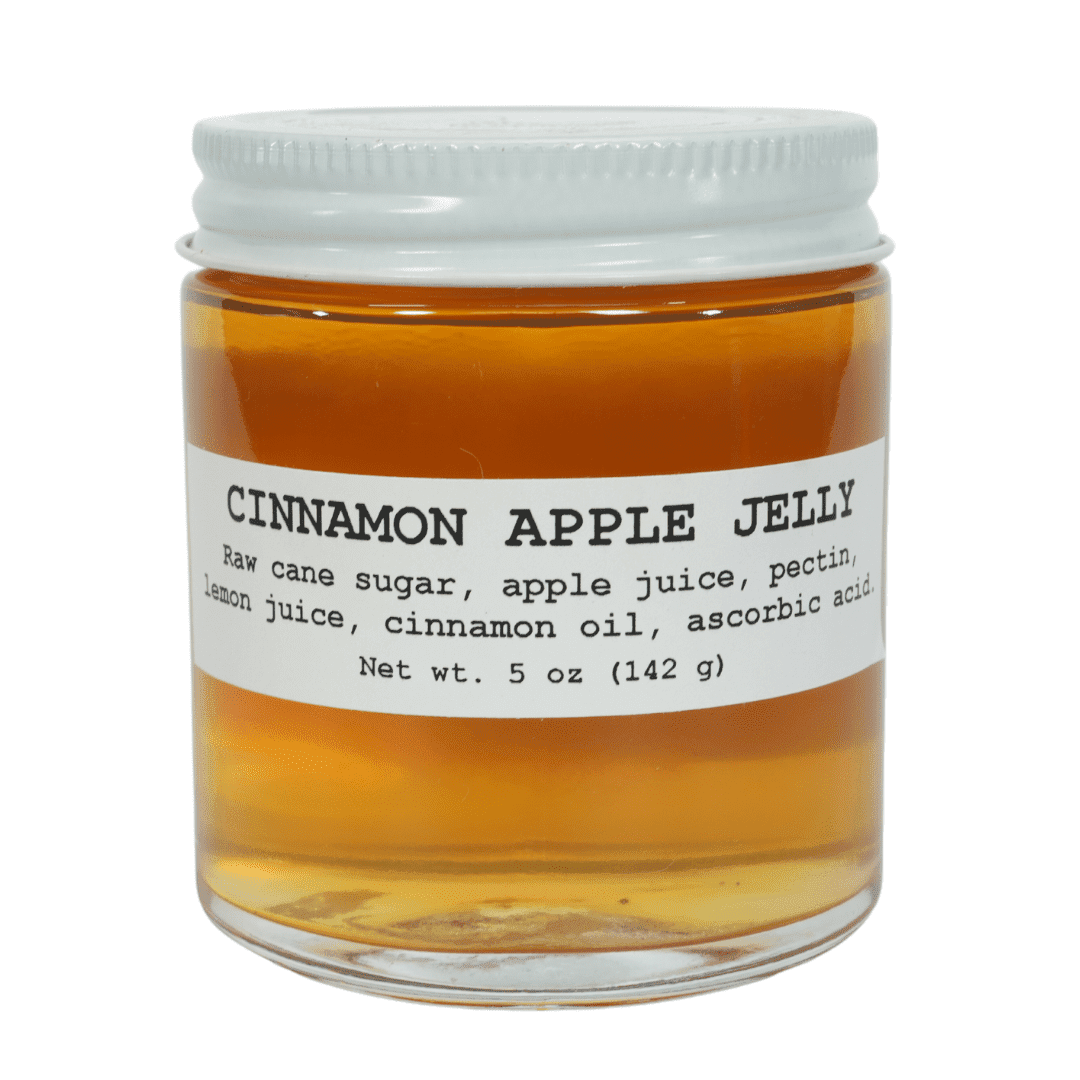 Cinnamon Apple Jelly, 5 oz - Craft, Gourmet, Unusual Jams & Jellies Made in West Virginia, USA