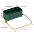 thumbnail image 3 of YDLCAFD Net Strainer Kitchen Trough Filter Kitchen Drain Net Holder Kitchen Waste Filter Screen Disposable Leftover Food Leftover Food Drain Net Sponge Wiping Drain Rack, 3 of 9