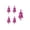 Hot Pink, variant on Faux Berry Stems, 5 Pcs 15-Head Artificial Berries, Fade Resistant Glitter Foam Floral Picks, Realistic Lifelike Christmas Decor for Tree, Wreath, Table Centerpieces, Home, 4.92 Inch