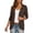 Brown, variant on Women's Lightweight Open Front Cardigan Solid Color Long Sleeve Casual Soft Knit Cardigan Sweaters Outerwear with Pockets