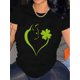 thumbnail image 1 of Camiseta ligera de algodón estampada para mujer: Camisa de manga corta cómoda con cuello redondo, 1 pieza, camiseta informal, 1 of 4