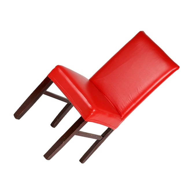Transemion Easy To Assemble Chair Covers Instantly Transform Dining Area Fashionable red