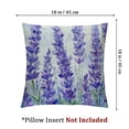 thumbnail image 4 of nygtbtfer Purple Lavender Pillowcovers Purple Flowers Leaves Throw Pillow Covers Spring/Summer Cushion Case for Sofa Home Decor Bedroom Living Room Outdoor Set of 2 Spring Theme Pillow Covers White, 4 of 7