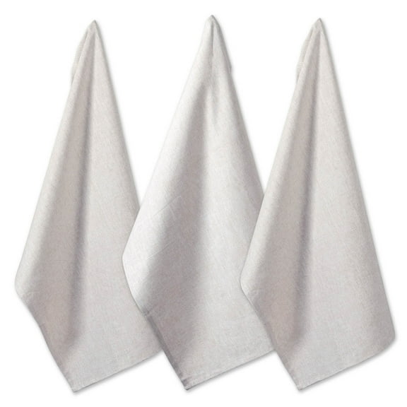 Natural Solid Chambray Dishtowel (Set of 3)