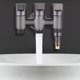 thumbnail image 3 of Stainless Steel One Inlet Three Angle Three Control Faucet Rust One-Inlet Three- Faucets Set, 3 of 5