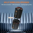 thumbnail image 2 of 2 in 1 Portable Splittable Bluetooth Speaker, Waterproof Split Wireless Speaker Bluetooth V5.3 with 20W Loud Stereo Sound, 24H Playtime, True Wireless Pairing for Home, Outdoor or Travel, 2 of 9