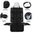 thumbnail image 3 of Mistaha Deluxe Waterproof Car Seat Protector with Storage Pockets and Slip-Resistant Design - Premium Leather Edges - Black/Red Line Design, 3 of 6