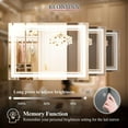 thumbnail image 4 of Keonjinn LED Mirror for Bathroom, 24 x 32 inch Front Lighted Modern Vanity Mirrors with 3 Colors Lights(3000K/4500K/6000K), Wall Mounted Horizontal or Vertical, 4 of 9