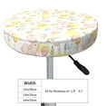 thumbnail image 2 of Uemuo Easter Rabbit Pattern Round Bar Stool Seat Covers Washable Stool Cushion Slipcover Elastic Bar Chair Covers-12 inch, 2 of 7
