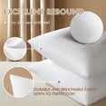 thumbnail image 3 of Insertos de almohada MIULEE, 30 x 50 cm, paquete de 2, tela cepillada, 3 of 7