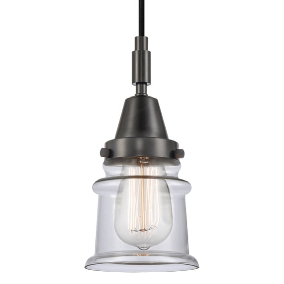 Innovations Lighting 447-1P-G182s Canton 5" Wide Mini Pendant - Black
