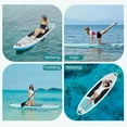 thumbnail image 6 of CONCETTA Inflatable Paddle Board,Equipped With SUP Paddle Board Accessories, The Non-slip EVA Deck Design Restarts The Surfboard,Surfboard for Youth&Adults of All Skill Levels,Gray Blue, 6 of 9