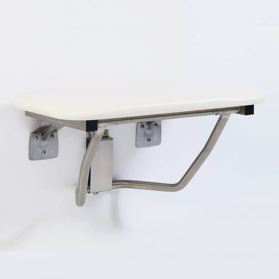 Folding Shower Chair for Elderly and Disabled | ADA Folding Shower Seat Wall Mounted holds up to 400 lbs | Padded Shower Chair for Inside Shower 304 Stainless Steel | 34.5" x16”
