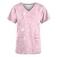 thumbnail image 5 of TaTaai Women Fashion Casual Loose Easter Printed Pocket Short Sleeve V-Neck Nursing Uniform Top Gift, 5 of 5