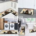 thumbnail image 6 of 2 Piece Halloween Plaid Kitchen Rug Sets Spooky Ghost Boo Kitchen Runner Absobent Kitchen Floor Matfor Bathroom Room (47x17+30x17 Inches), 6 of 7
