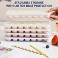 thumbnail image 5 of Ice Grids Silica Gel Ice Grids With Spill-proof Removable Lids For Cocktails Freezers Stackable Ice Trays With Lids Perfect For Fruit Tea Whisky Wine Beer Cocktail Milk Cola, 5 of 6