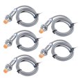 thumbnail image 1 of 5X DC6-36V 300MA NPN NO 3-Alambres 4mm Tubular Interruptor del Sensor de Proximidad Inductivo LJ12A3-4-Z-BX, 1 of 5
