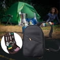 thumbnail image 4 of Organizador de utensilios de camping Cola Soporte de vajilla Bolsa de viaje para cocinar al aire libre Negro, 4 of 8