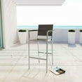 thumbnail image 4 of Modway Shore Outdoor Patio Aluminum Bar Stool in Silver Gray, 4 of 4