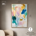 thumbnail image 5 of Brushstroke Bliss Canvas Modern Color Abstract by Art Remedy, Gold Frame, 36" x 54", 5 of 7