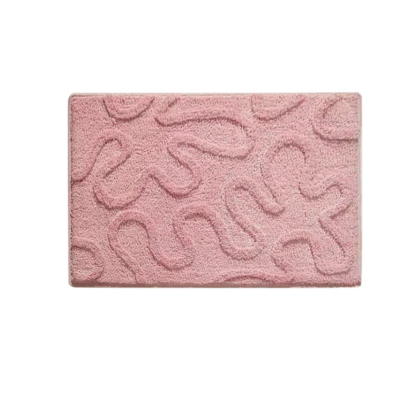 Chanana Valentine's Day Heart Scalloped Bath Rug Red Pink Heart Tufted Bath Mat Non Slip Shower Rugs Front Door Carpet Floor Rug for Home Kitchen Living Room Bedroom Bathroom Decor