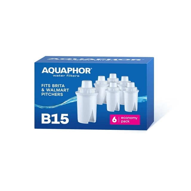Cartucho de filtro de agua AQUAPHOR B15 6 cartuchos 170L