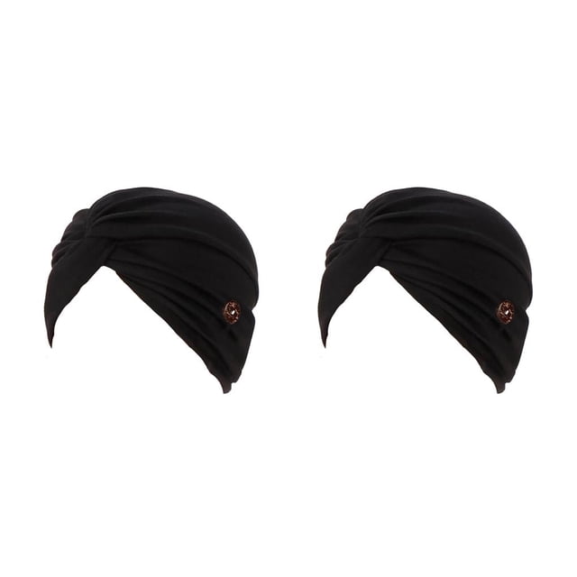 Diademas de moda Qarigey Estilo simple Colores surtidos Negro 2piezas