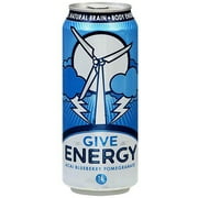 Give Energy Drink, Acai Blueberry, 16 oz. (Pack of 12)