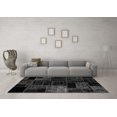 thumbnail image 3 of Ahgly Company Indoor Round Patchwork Gray Transitional Area Rugs, 8' Round, 3 of 4