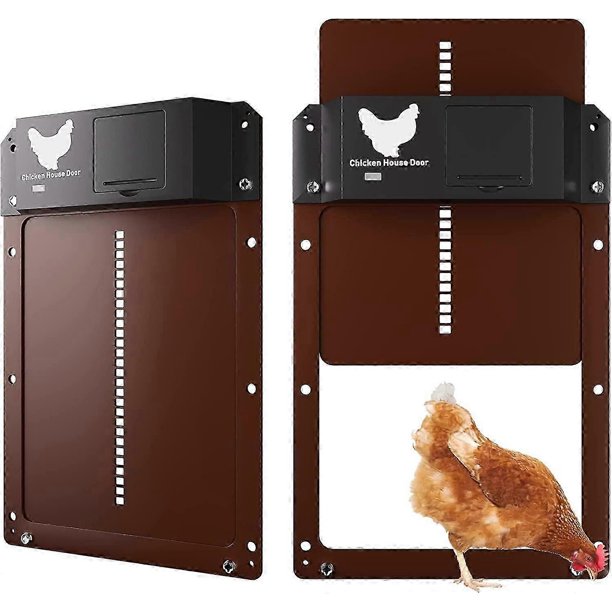Automatic Chicken Coop Door with Light Sensor - Fully Waterproof Chicken Coop Induction Chicken Coop Door - Chicken Coop Door