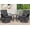 Gray, variant on YLGJ&TIDY 3 Piece Swivel Rocker Patio Chairs, Outdoor Swivel Glider Chair, Heavy Duty Patio Chairs 400 lbs with Side Table, for Backyard, Deck, Porch