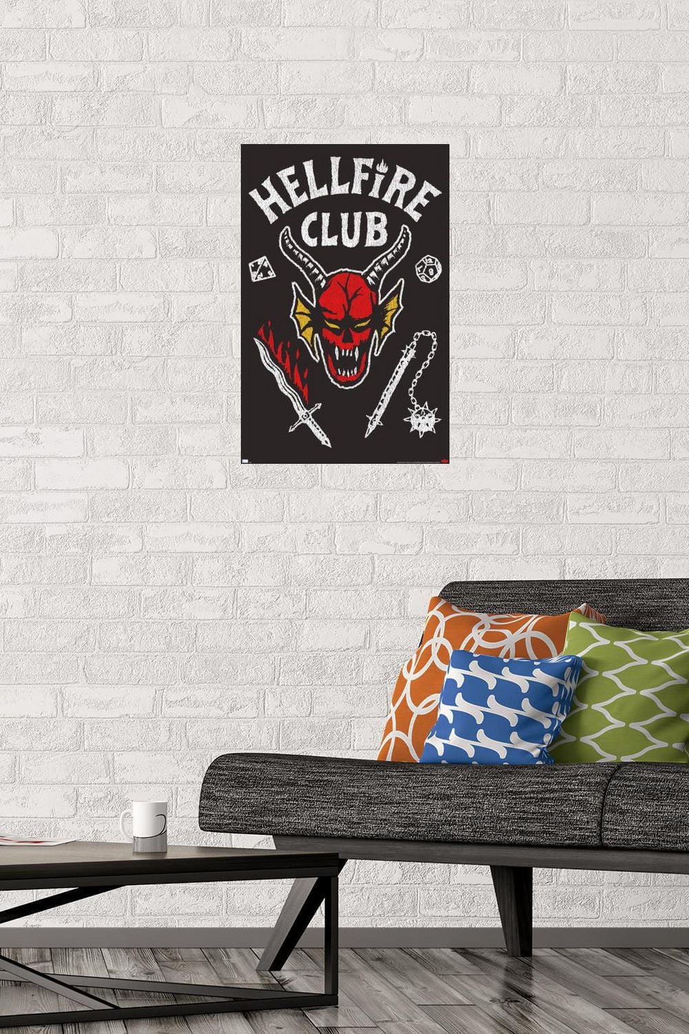 Netflix Stranger Things: Season 4 - Hellfire Club Wall Poster, 14.725" x 22.375" Framed