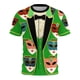 thumbnail image 1 of Xuyuer Women's Carnival Printed Round Neck Solid Color Short Sleeve Casual Loose T-Shirt, 1 of 8
