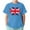 Sky Blue, variant on Kiijoy Toddler Boys T Shirt British Flag Printed Short Sleeve T-Shirt, Sizes 1-13