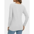 thumbnail image 5 of Long Sleeve T Shirts for Women Loose Fit, Crewneck Womens Long Sleeve Tops Casual Trendy Lightweight Basic Tee Tops, 5 of 6