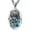 Abalone, variant on St Michael Pendant for Men 925 Sterling Silver Saint Michael Necklace Catholic Archangel Michael Jewelry Gifts, w/Stainless Steel Chain 22"+2"