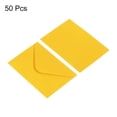 thumbnail image 3 of Uxcell Mini Envelopes Tiny Pockets Mini Gift Card Business Card Envelope, Yellow 50 Pack, 3 of 6
