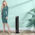 thumbnail image 7 of Tower Fan,85°Oscillating Quiet Cooling Standing Floor Fans with 15H Timer & Remote Control,3 Wind Speed 3 Wind Modes LED Display Bladeless Portable Household Electric Fan,Bedroom Office,Black, 7 of 7