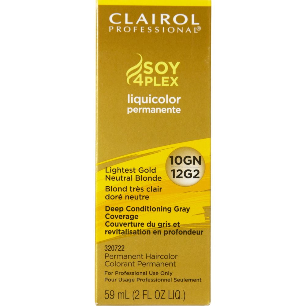 Clairol Professional Soy4plex Liquicolor Permanent Hair Color, Lightest Gol...
